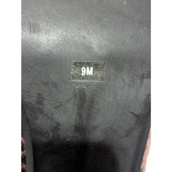 Franco Sarto Women's Pink Cobra Faux Snake Skin Pattern Peep Toe Pump Heels Size - Picture 7 of 8